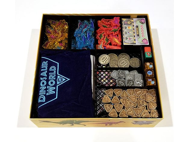 Dinosaur World with Expansions Board Game Insert / Organizer