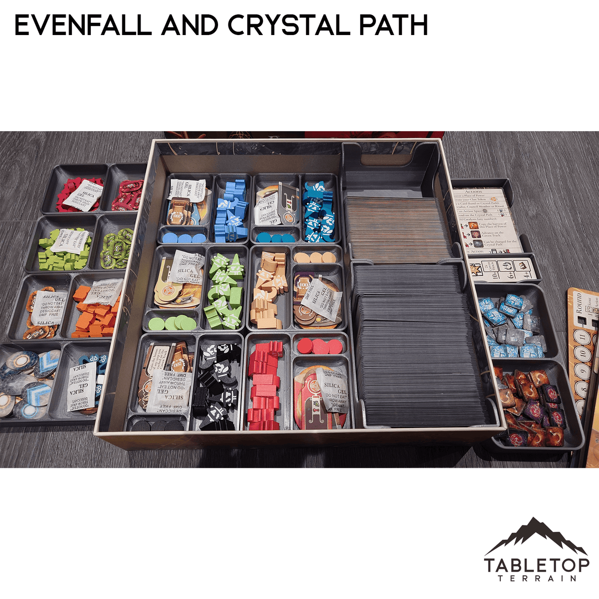 Evenfall and Crystal Path Board Game Insert / Organizer