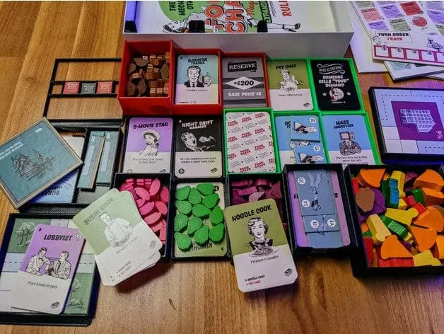 Food Chain Magnate Ketchup Mechanism Board Game Insert / Organizer