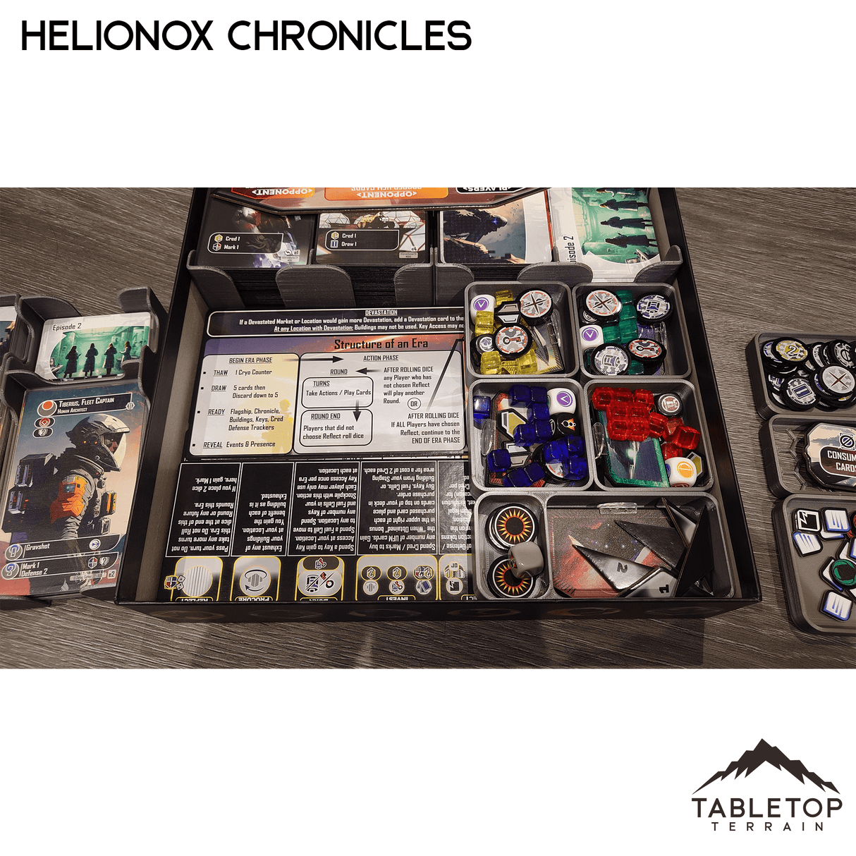Helionox: Chronicles Board Game Insert / Organizer