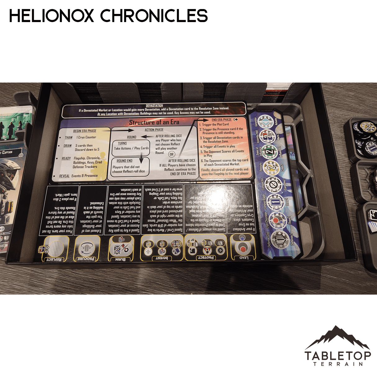 Helionox: Chronicles Board Game Insert / Organizer