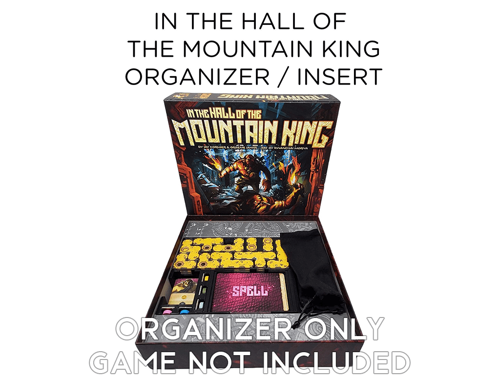 In The Hall of The Mountain King Board Game Organizer / Insert
