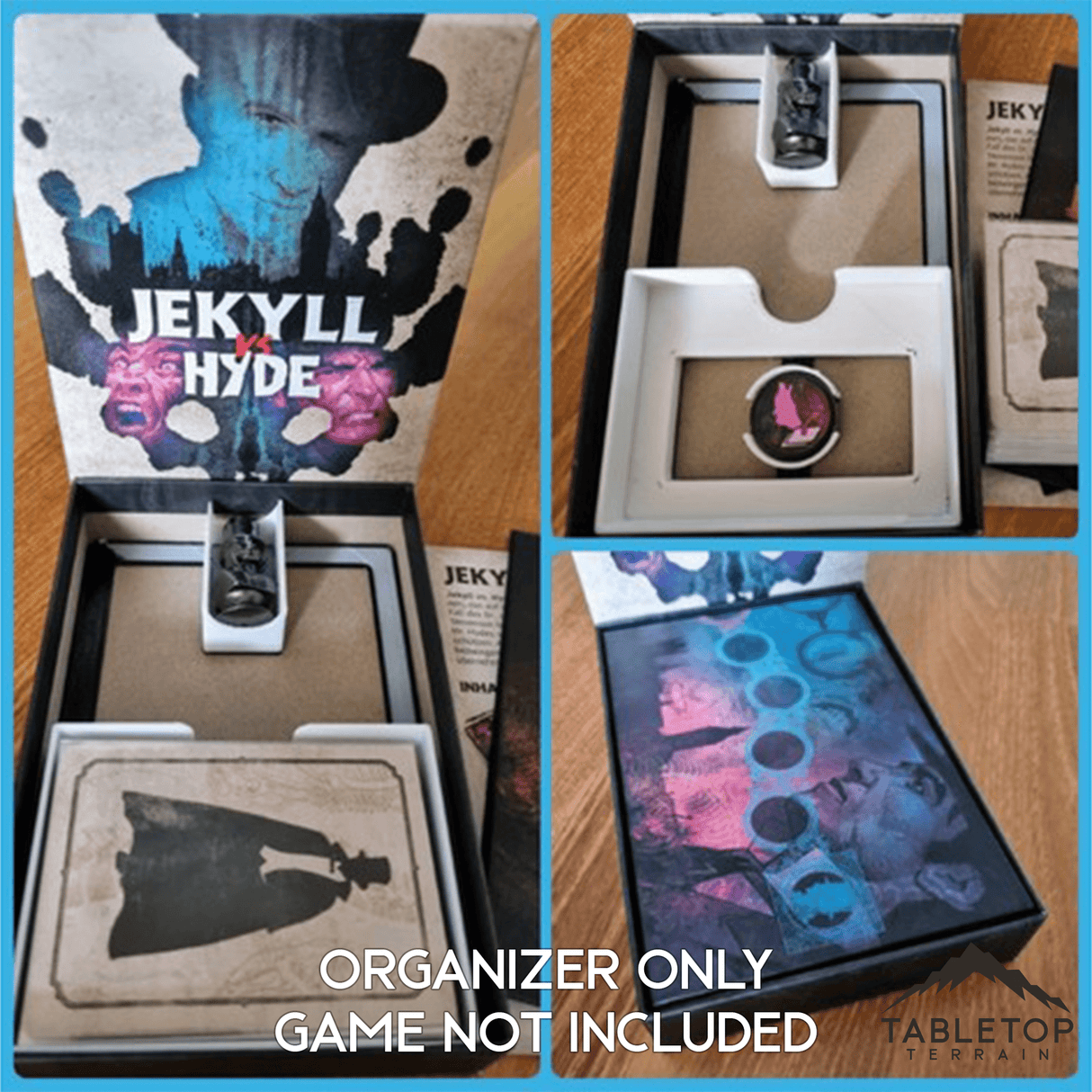 Jekyll vs Hyde Board Game Insert / Organizer