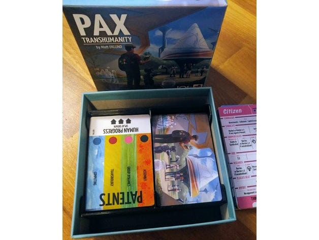 Pax Transhumanity Board Game Insert / Organizer