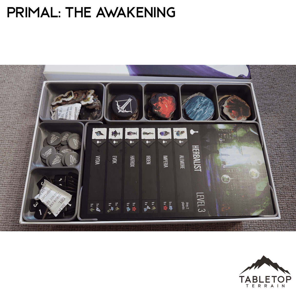 Primal: The Awakening Board Game Insert / Organizer