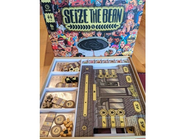 Seize the Bean Board Game Insert / Organizer Including Expansions