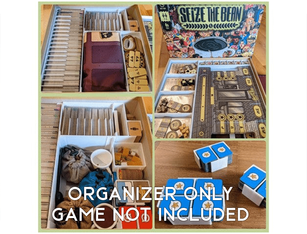 Seize the Bean Board Game Insert / Organizer Including Expansions