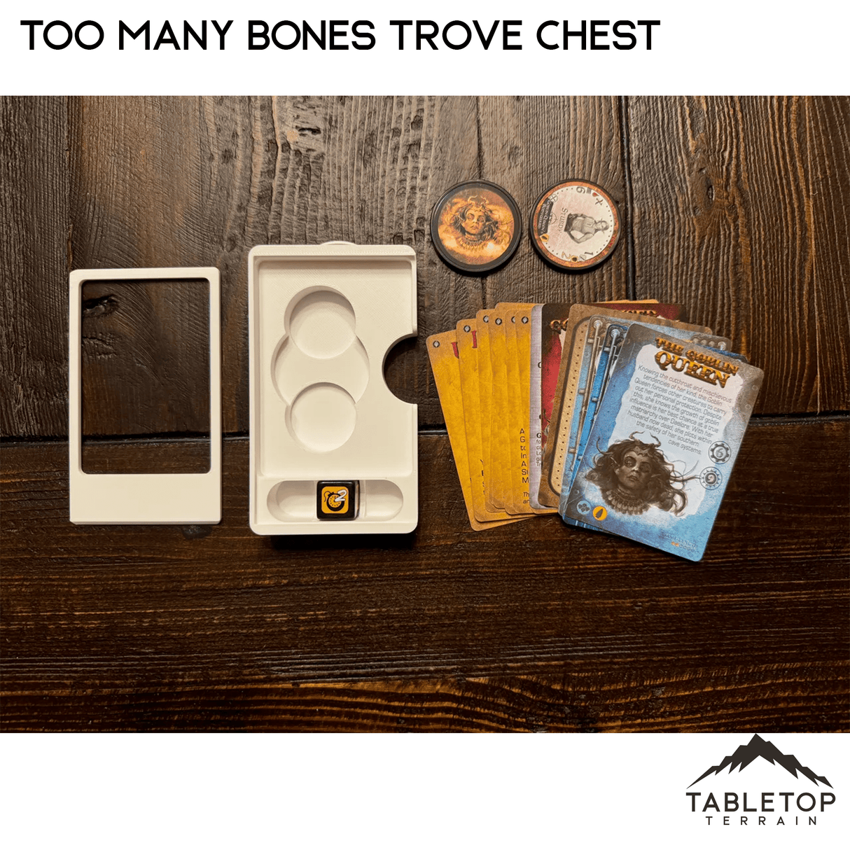 Too Many Bones Trove Chest Board Game Insert / Organizer
