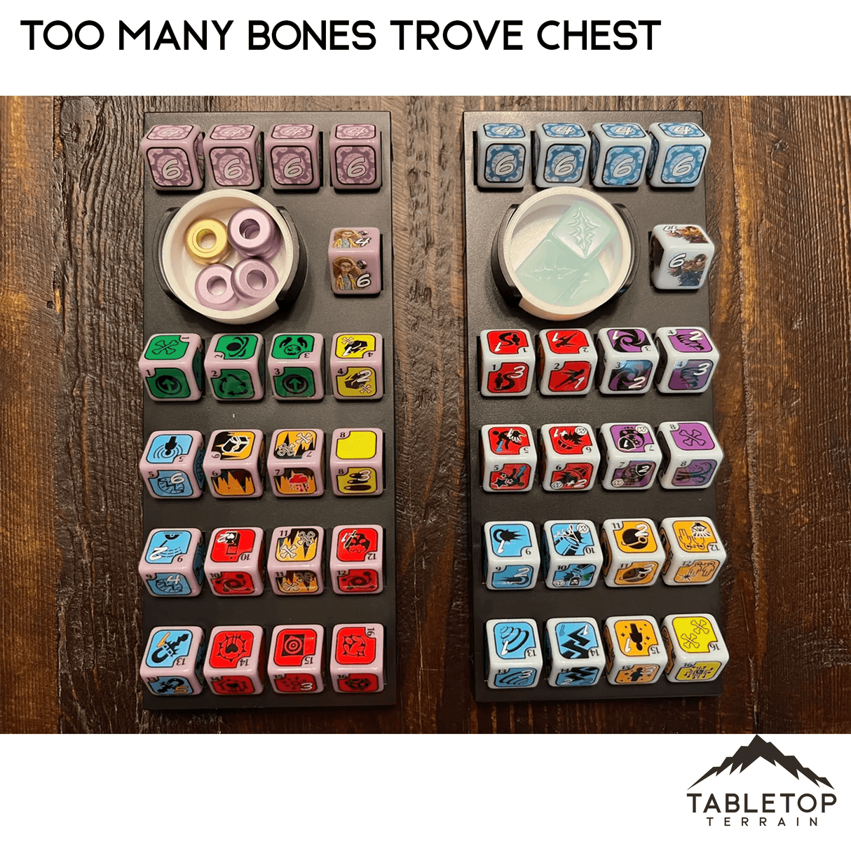 Too Many Bones Trove Chest Board Game Insert / Organizer