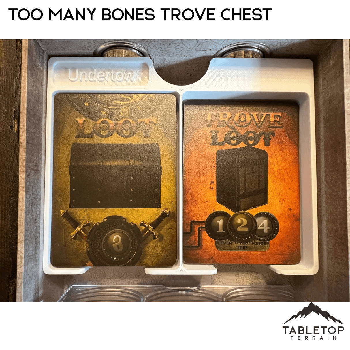 Too Many Bones Trove Chest Board Game Insert / Organizer