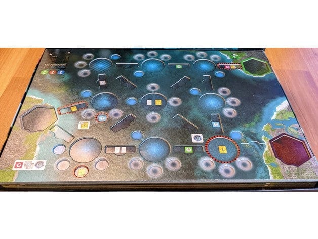 Underwater Cities + Expansion Board Game Insert / Organizer
