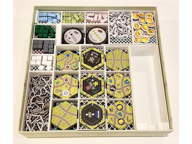 Whistle Stop + Rocky Mountain Expansion Board Game Insert / Organizer