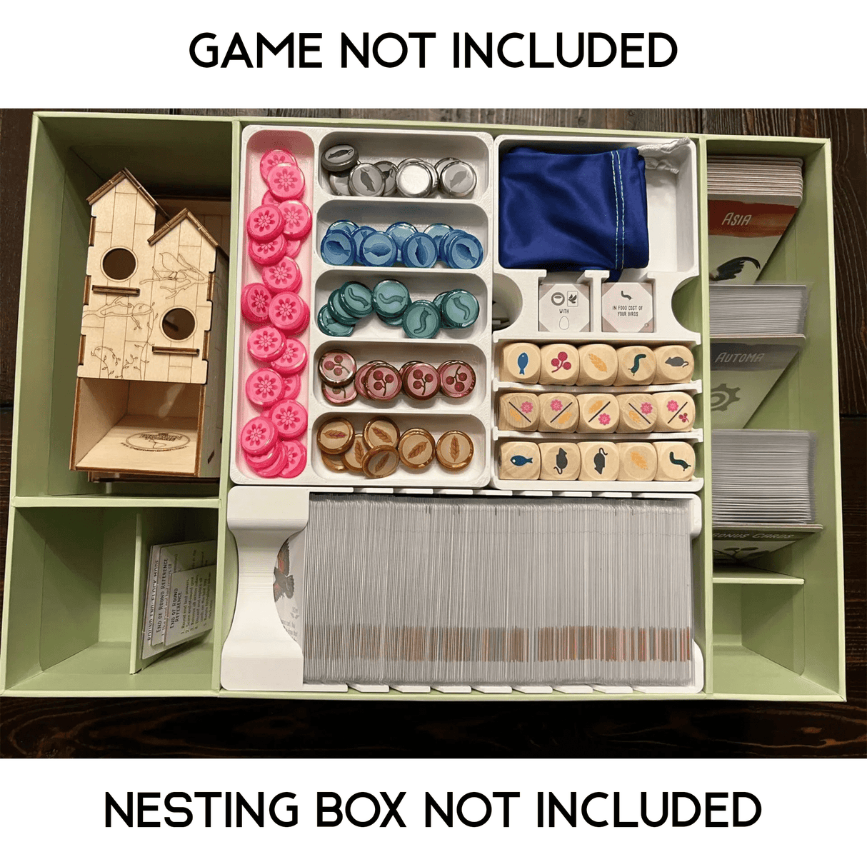 Wingspan Nesting Box Board Game Insert / Organizer