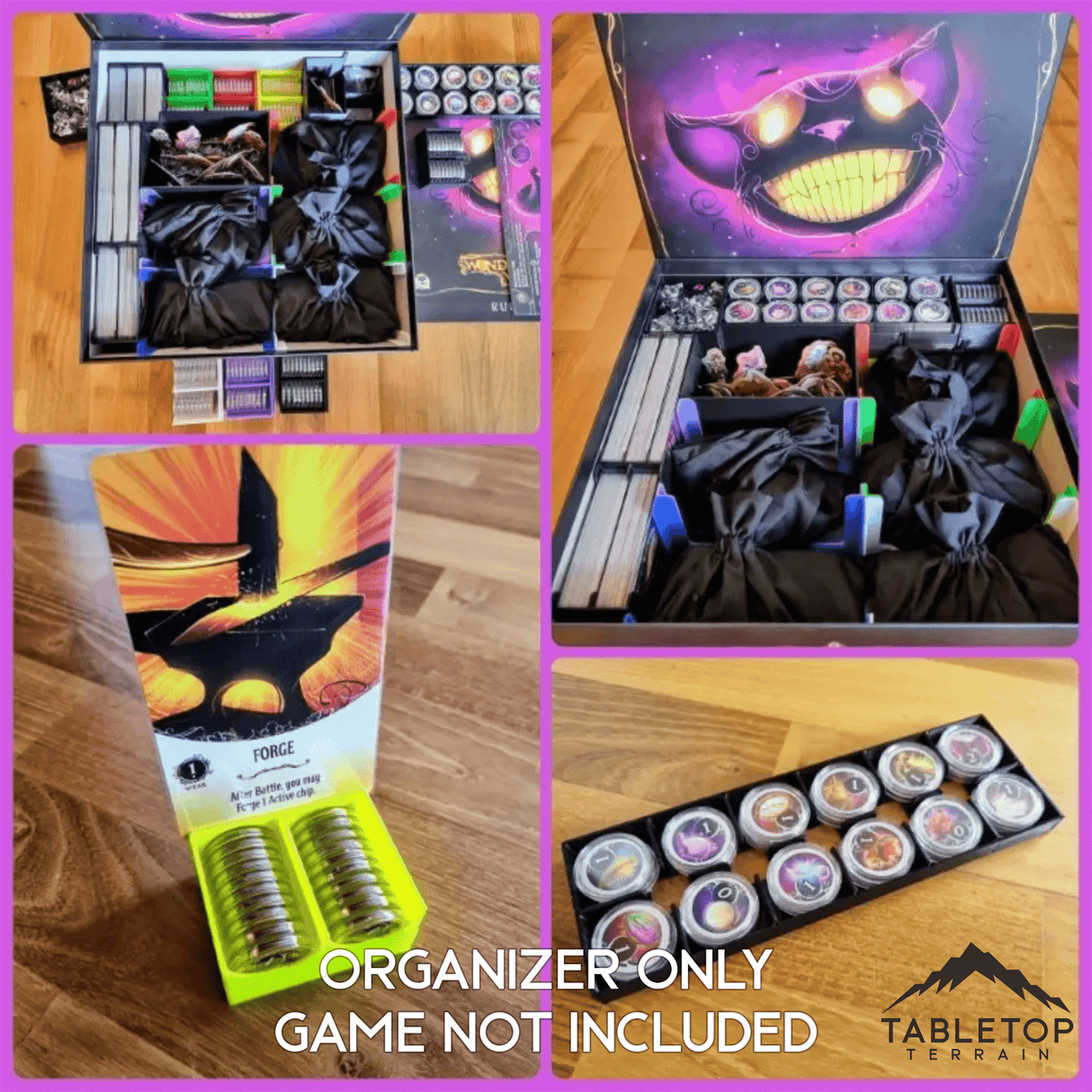 Wonderland's War Board Game Insert / Organizer