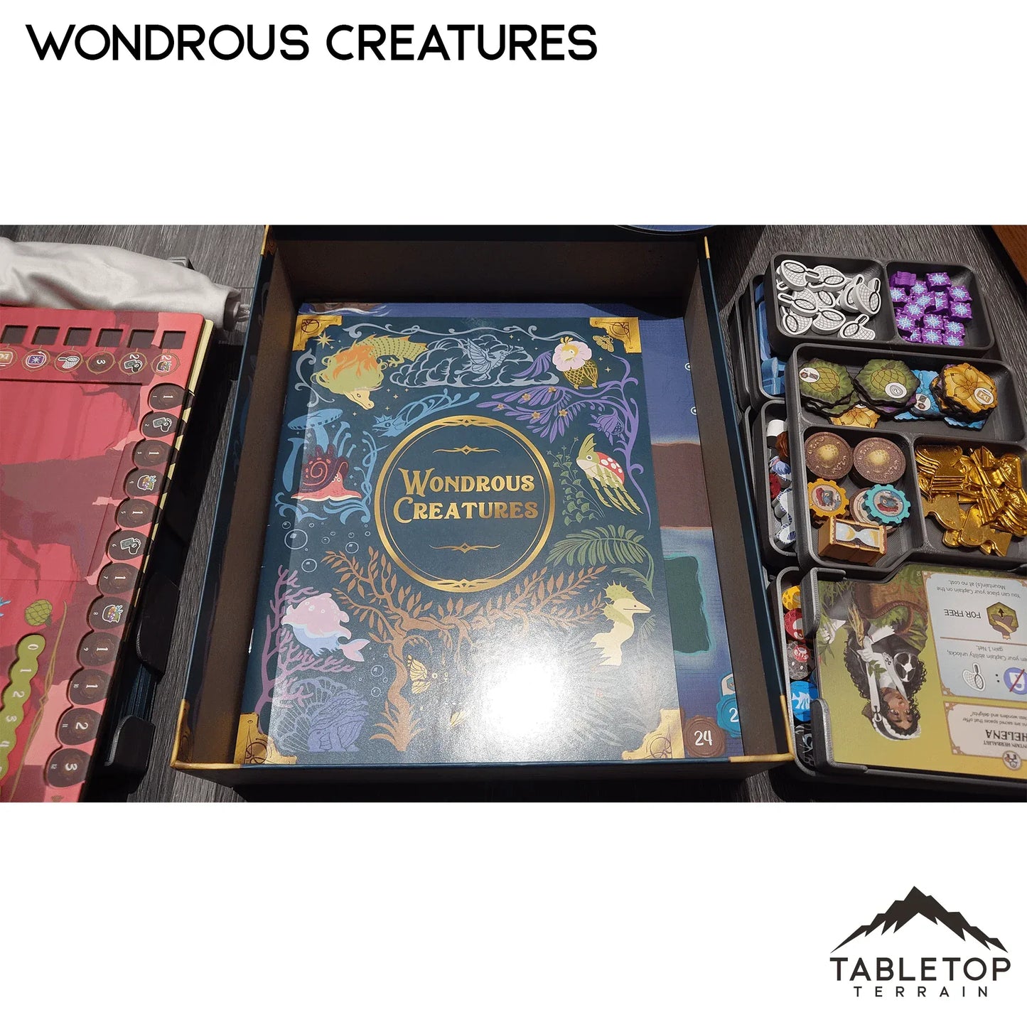 Wondrous Creatures & expansions Board Game Insert / Organizer