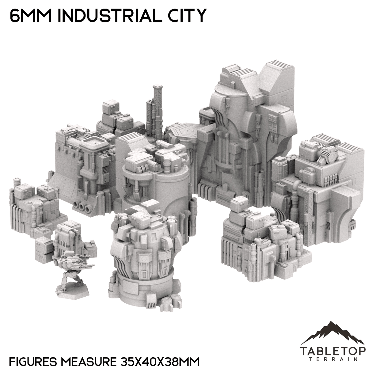 6mm Sci-Fi Industrial City Bundle 1