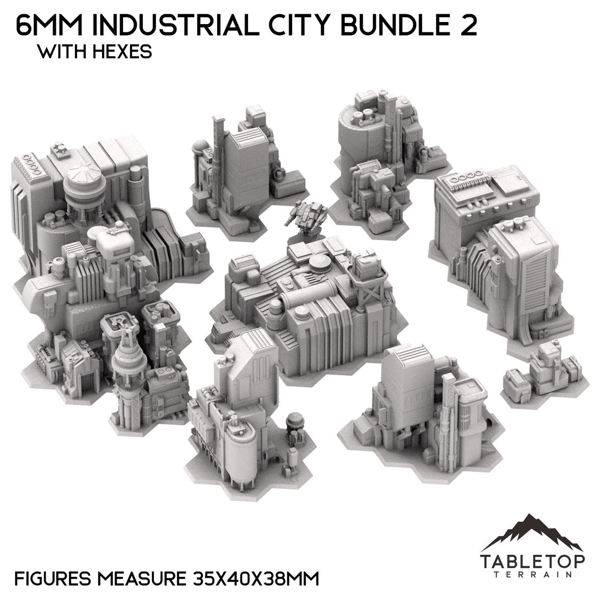 6mm Sci-Fi Industrial City Bundle 2