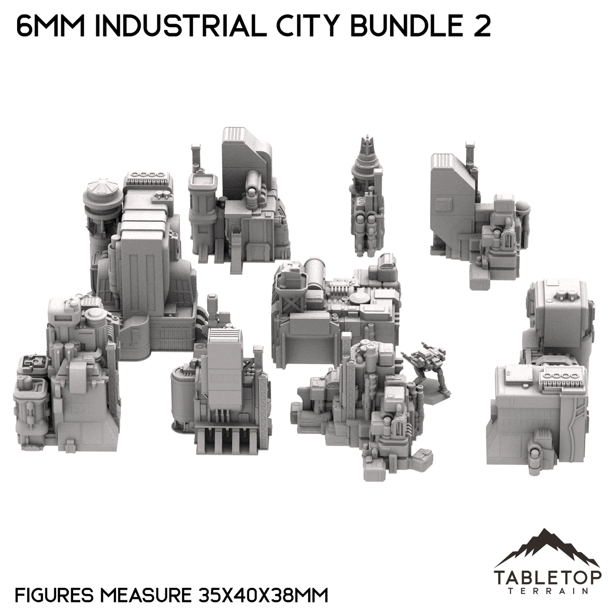 6mm Sci-Fi Industrial City Bundle 2
