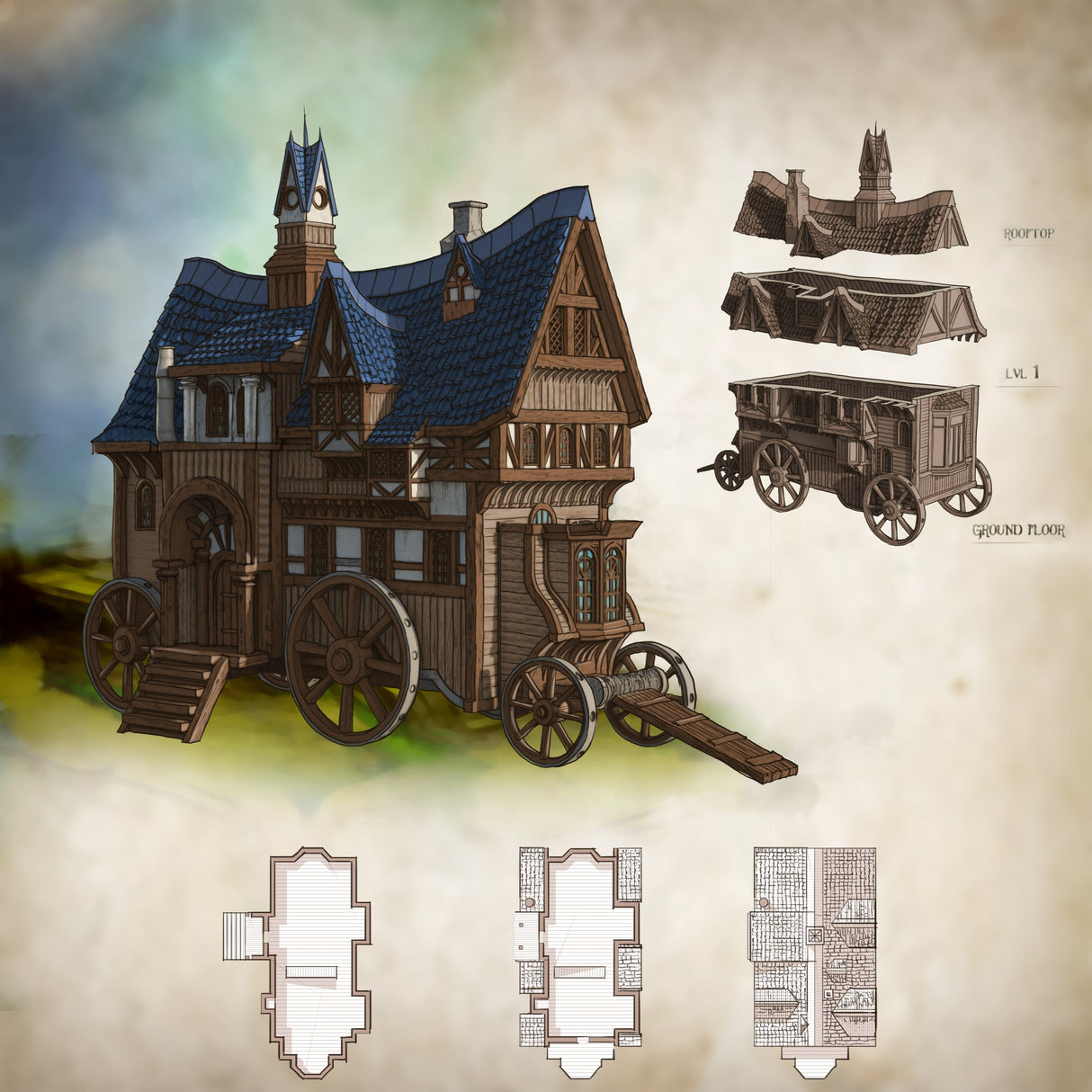 Building 3 - City of Spiritdale - Fantasy Building