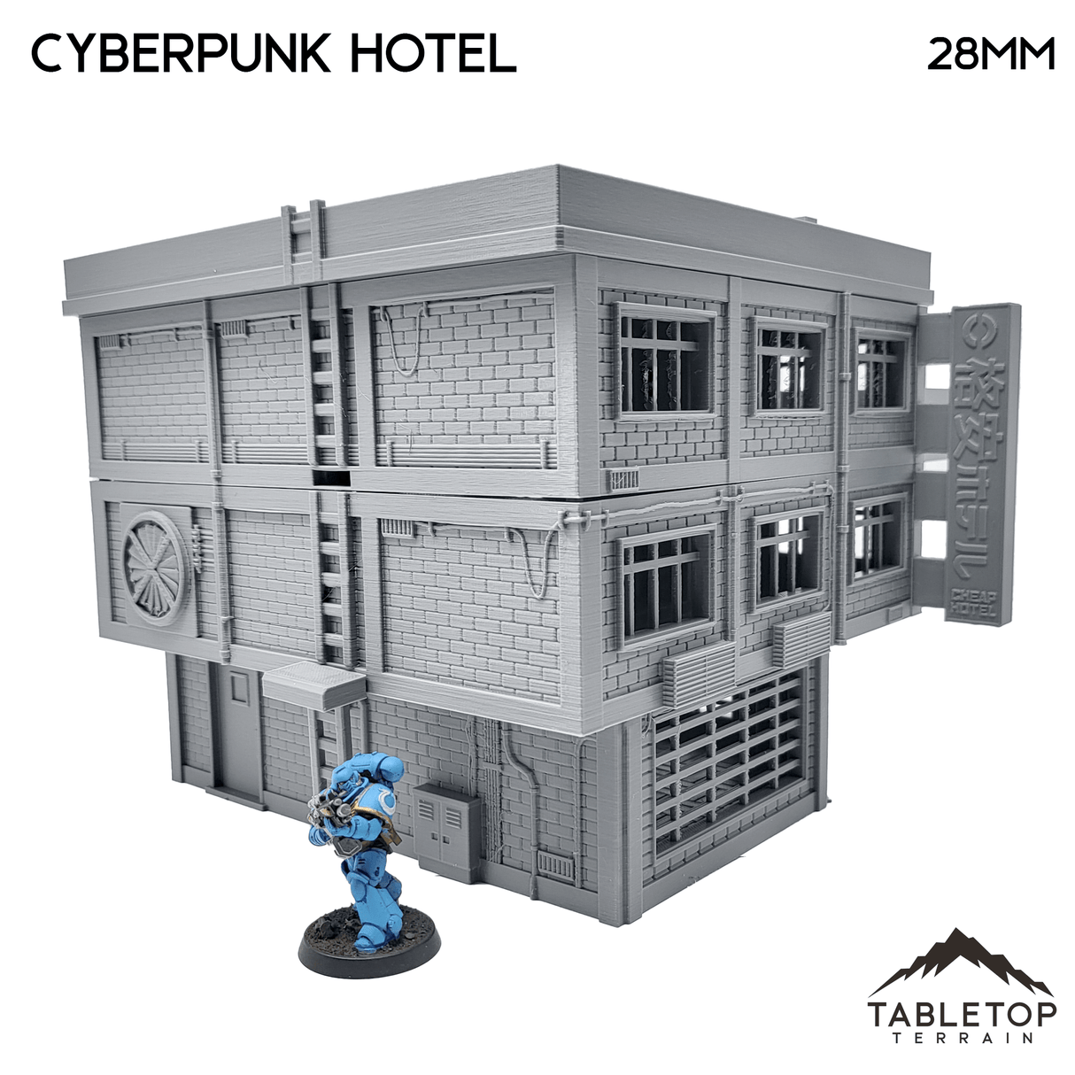 Cyberpunk Hotel Block - Cyberpunk Building