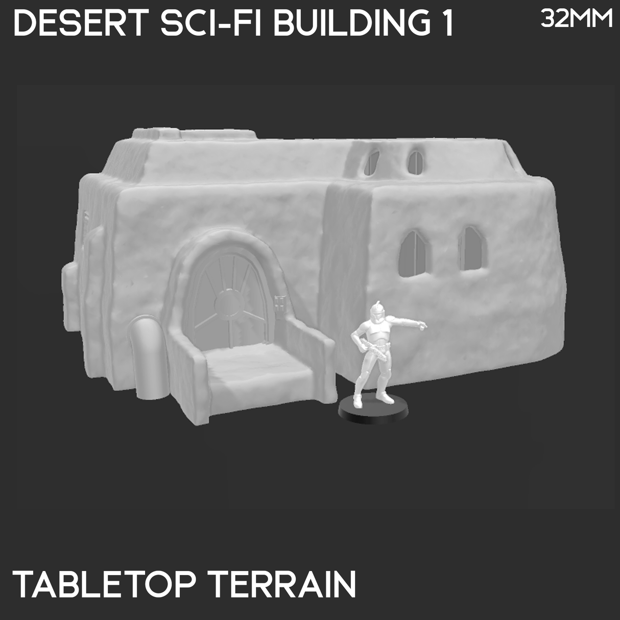 Desert Sci-Fi Building 1 - Star Wars Legion Building