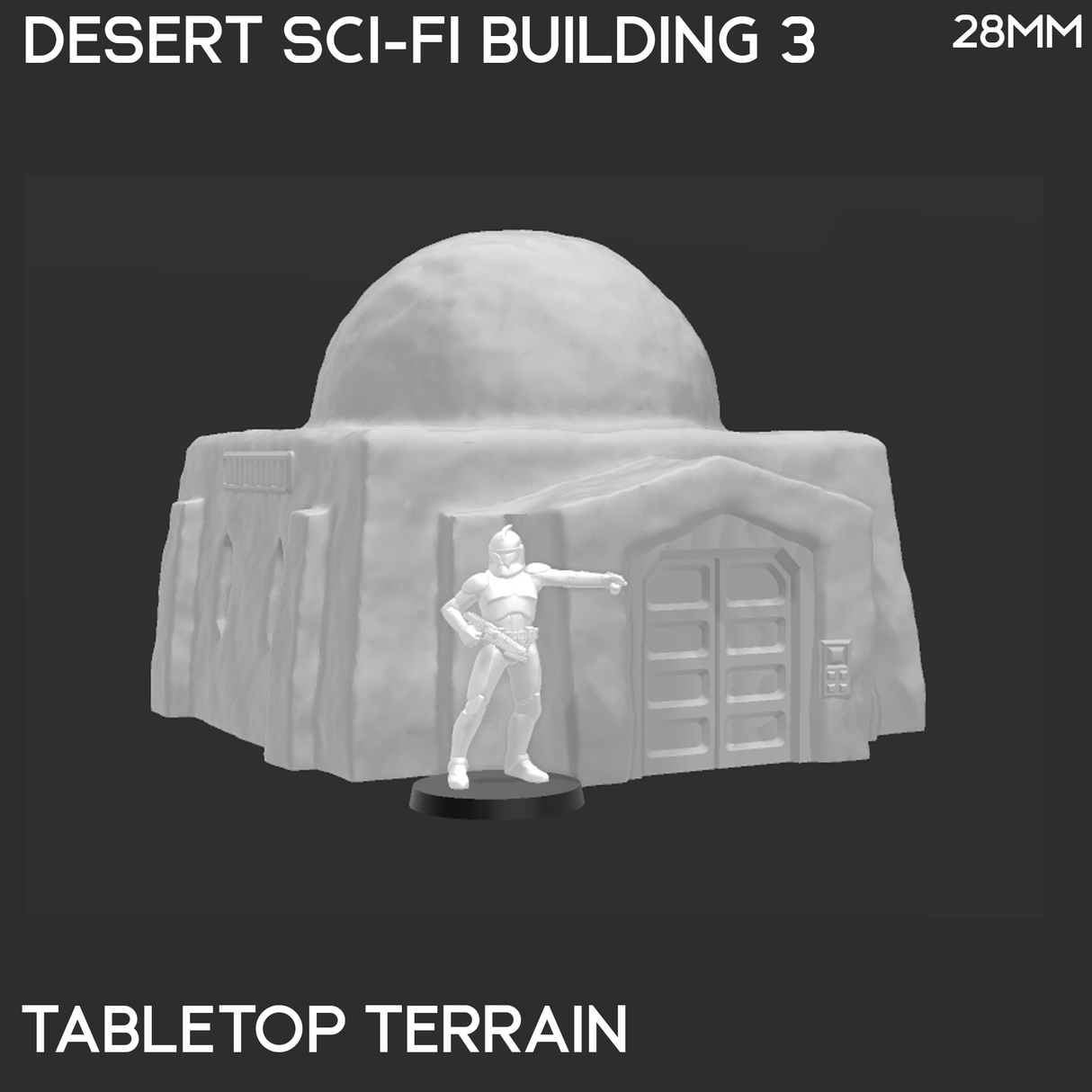 Desert Sci-Fi Building 3 - Star Wars Legion Building