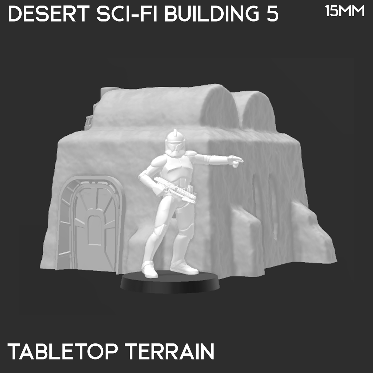 Desert Sci-Fi Building 5 - Star Wars Legion Building
