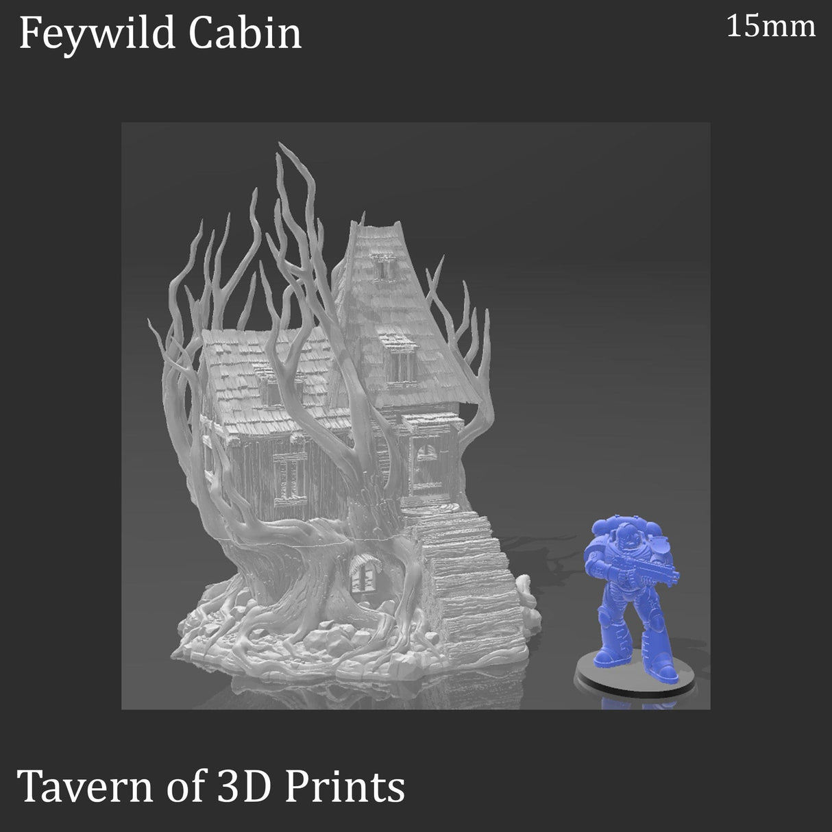 Feywild Cabin - Ruined Fantasy Building