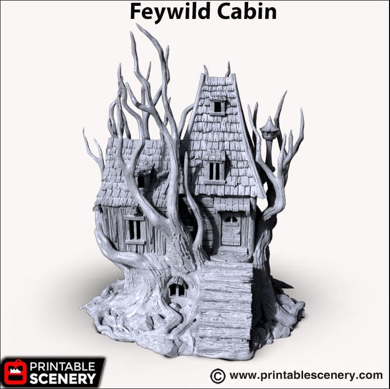 Feywild Cabin - Ruined Fantasy Building