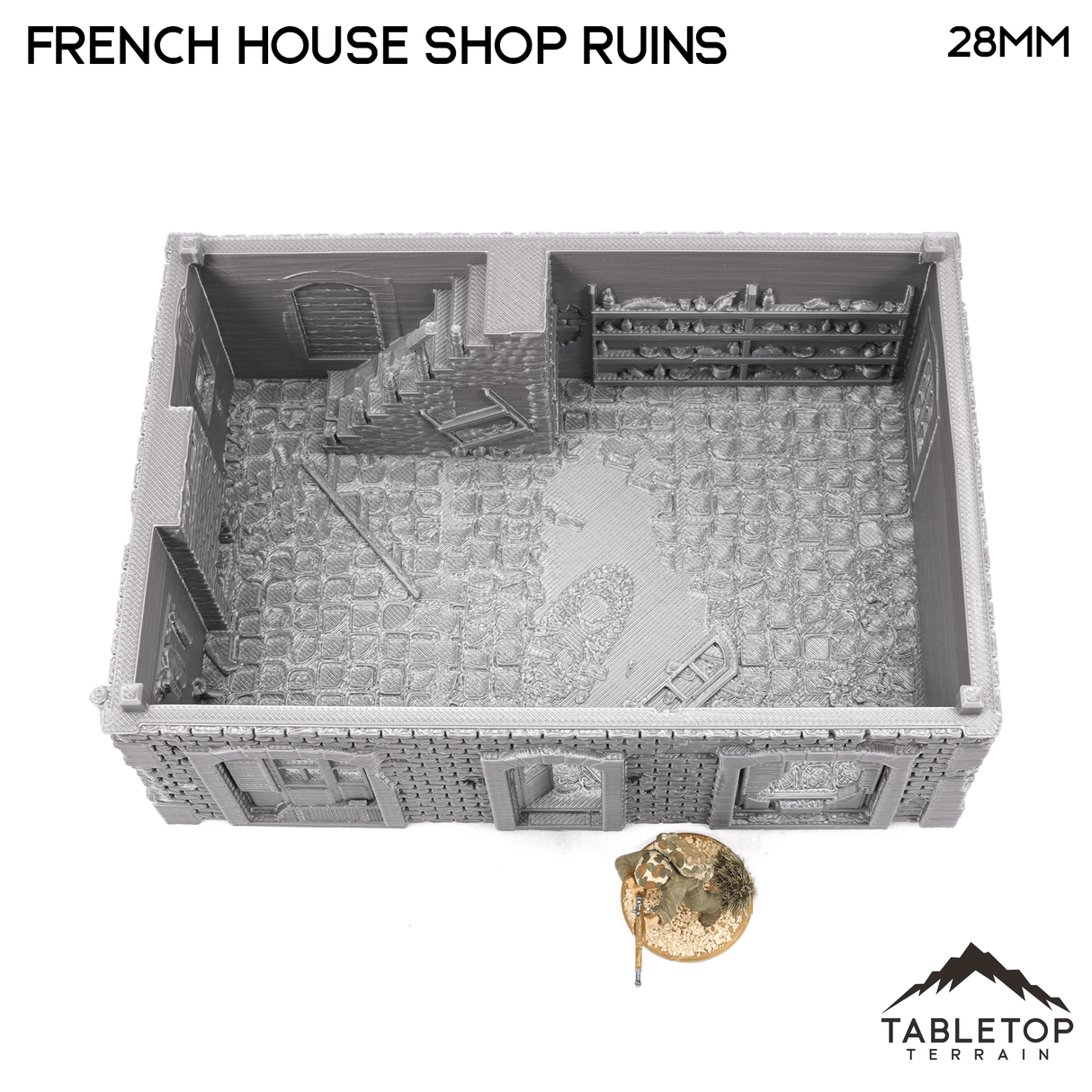 French House Shop Ruins - WWII Building