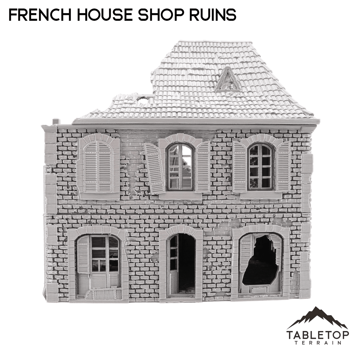 French House Shop Ruins - WWII Building