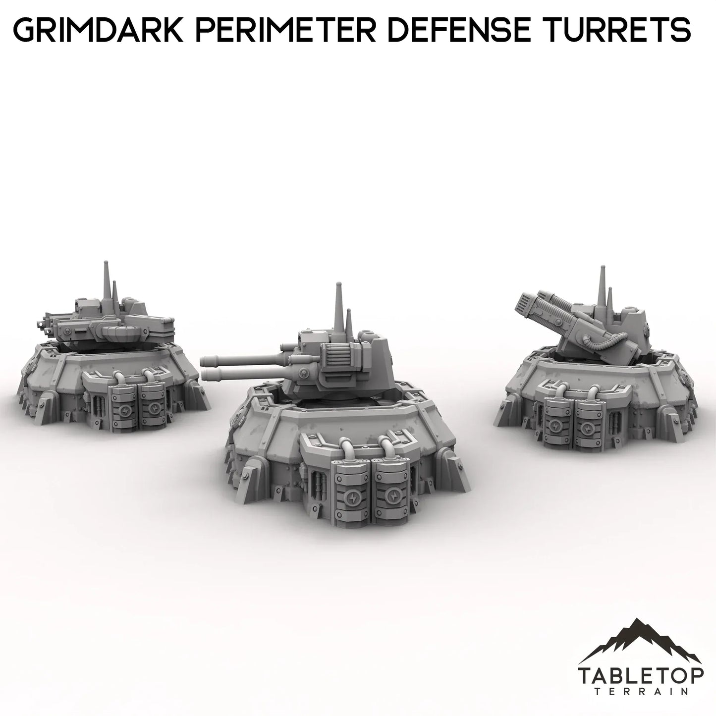 Grimdark Perimeter Defense Turrets