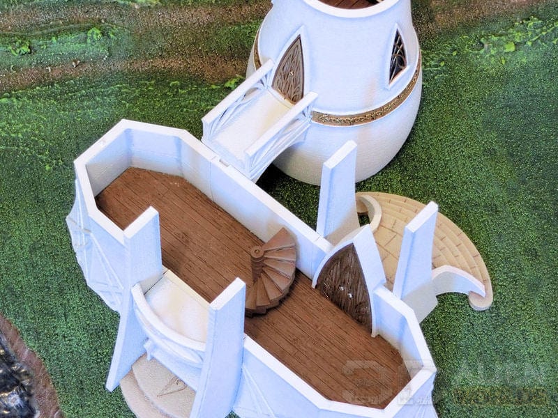 High Elf House Tower - Elven Fantasy Building