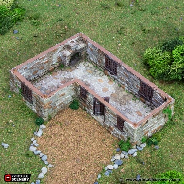 Highland Stone Barn - Country & King - Fantasy Historical Building