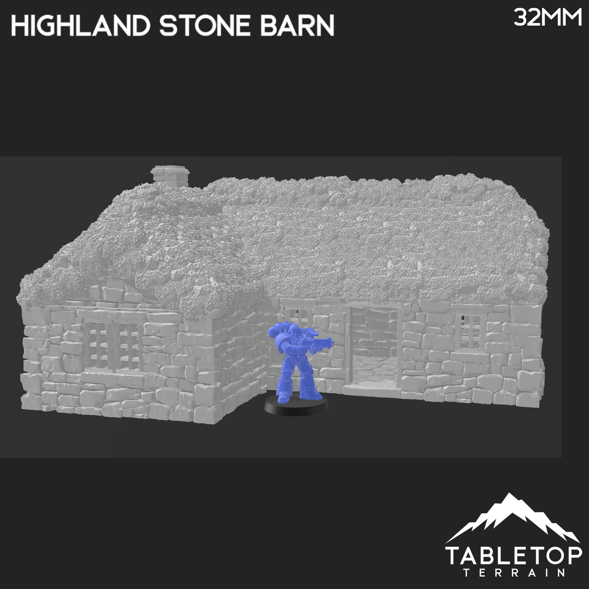 Highland Stone Barn - Country & King - Fantasy Historical Building