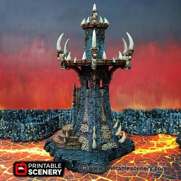 Infernal Tower - Fantasy Demon Building