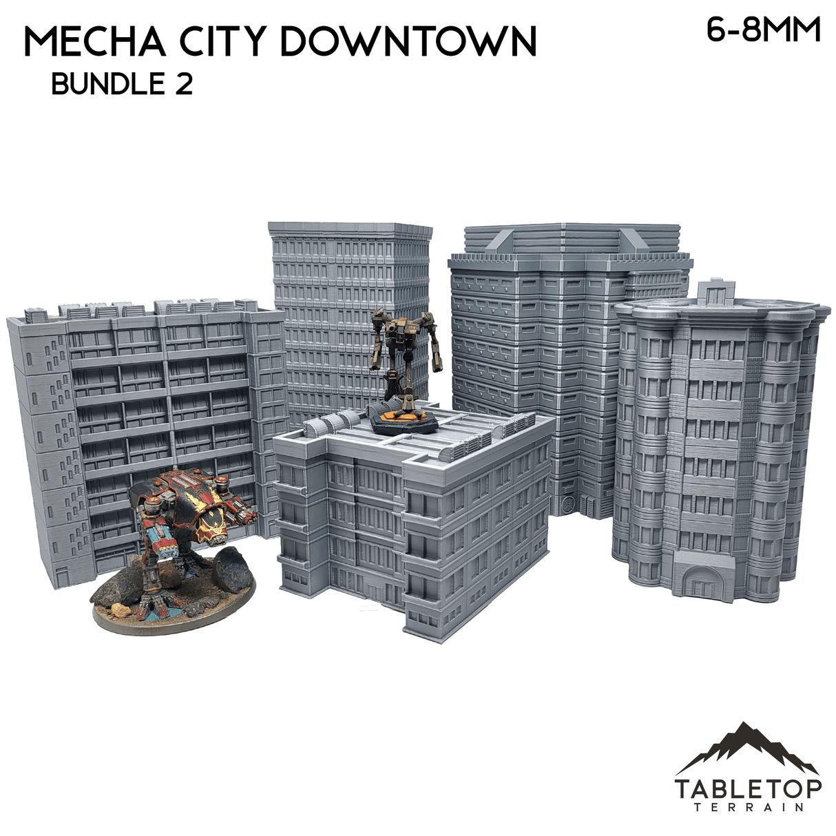 Mecha City Downtown Buildings - Bundle 2
