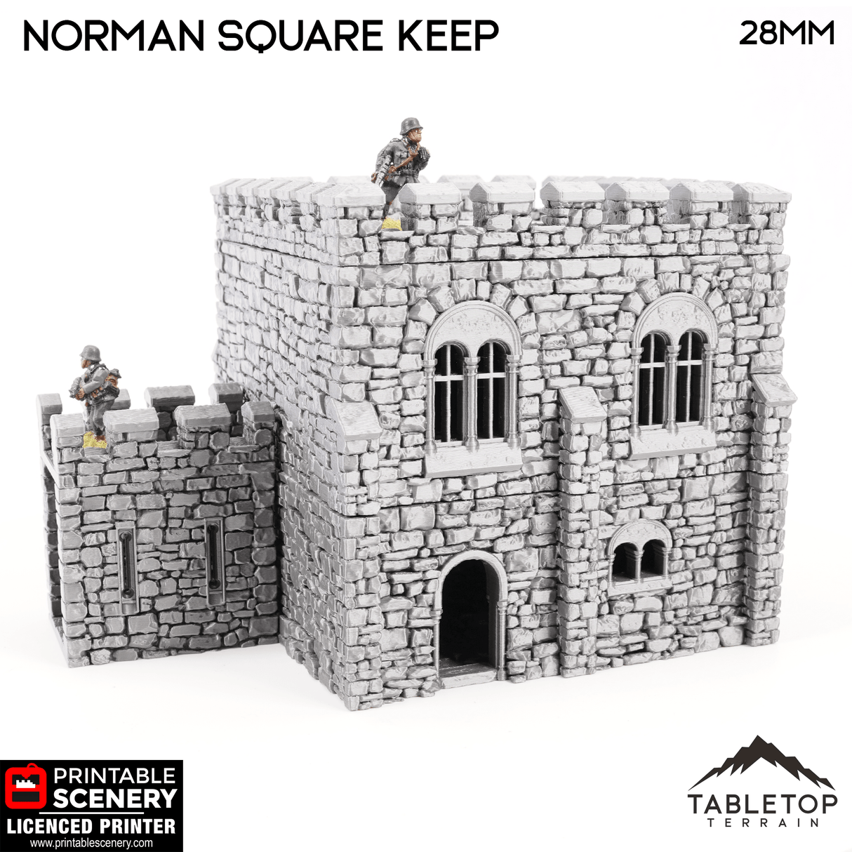 Norman Square Keep - Country & King - Fantasy Historical Building