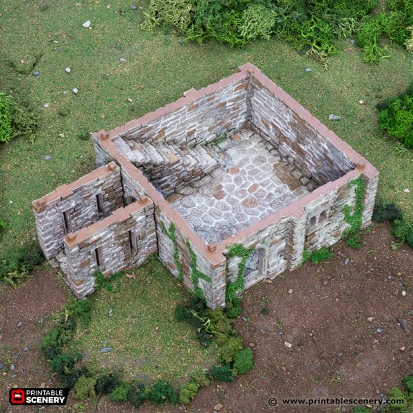 Norman Square Keep - Country & King - Fantasy Historical Building