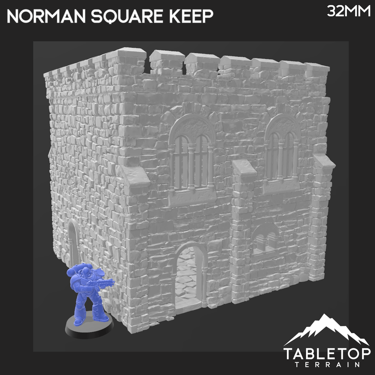 Norman Square Keep - Country & King - Fantasy Historical Building