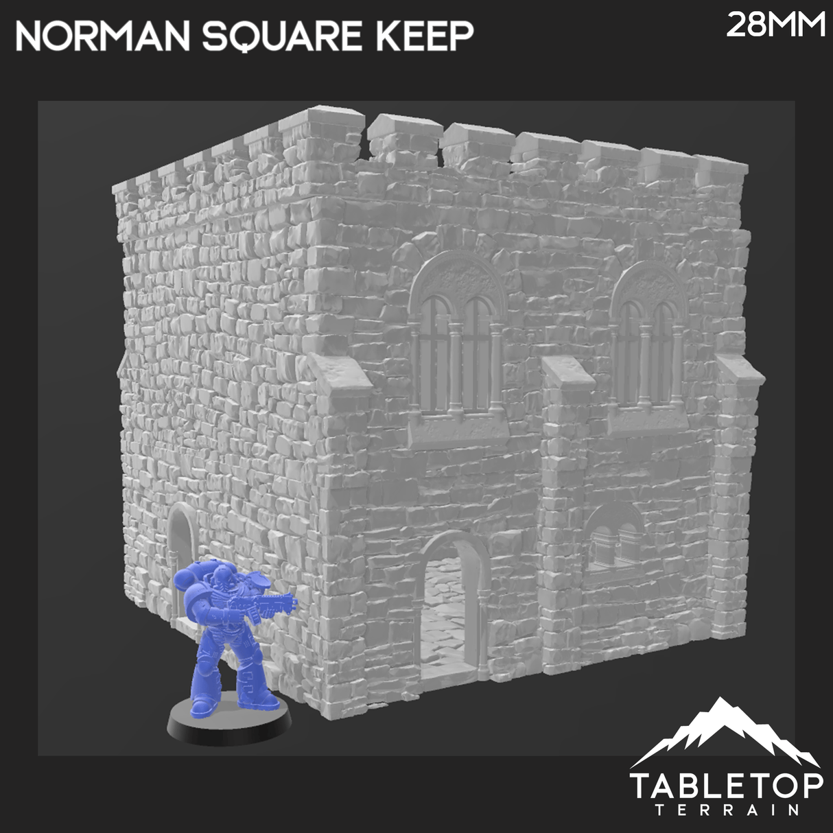 Norman Square Keep - Country & King - Fantasy Historical Building