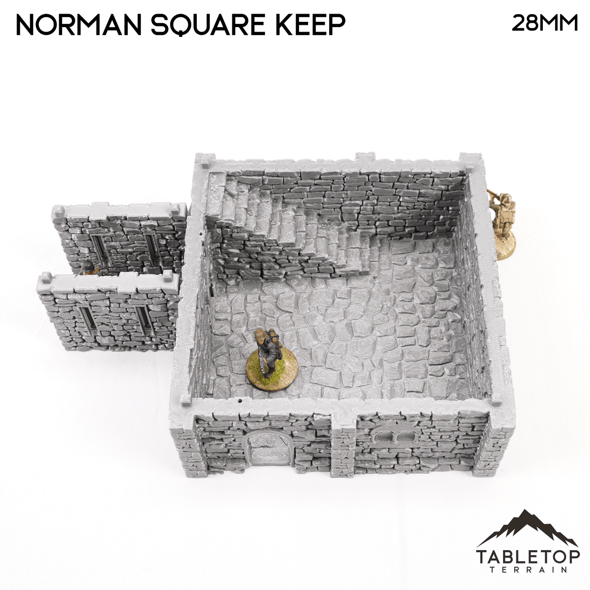 Norman Square Keep - Country & King - Fantasy Historical Building