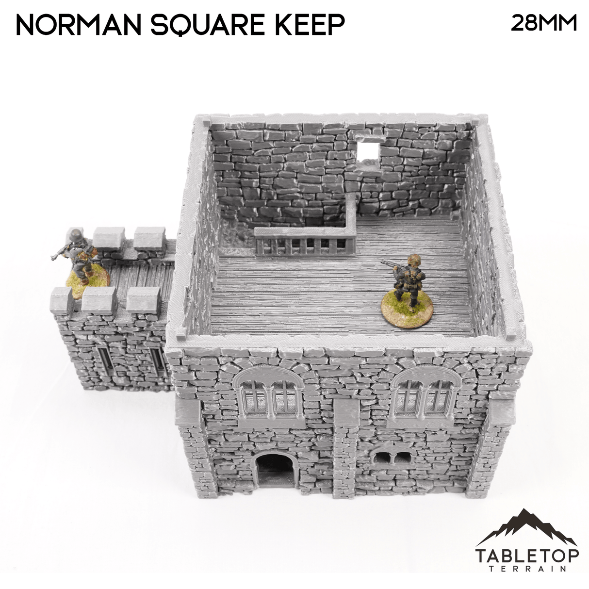 Norman Square Keep - Country & King - Fantasy Historical Building