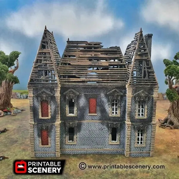 Ruined Chateau - WWII Building