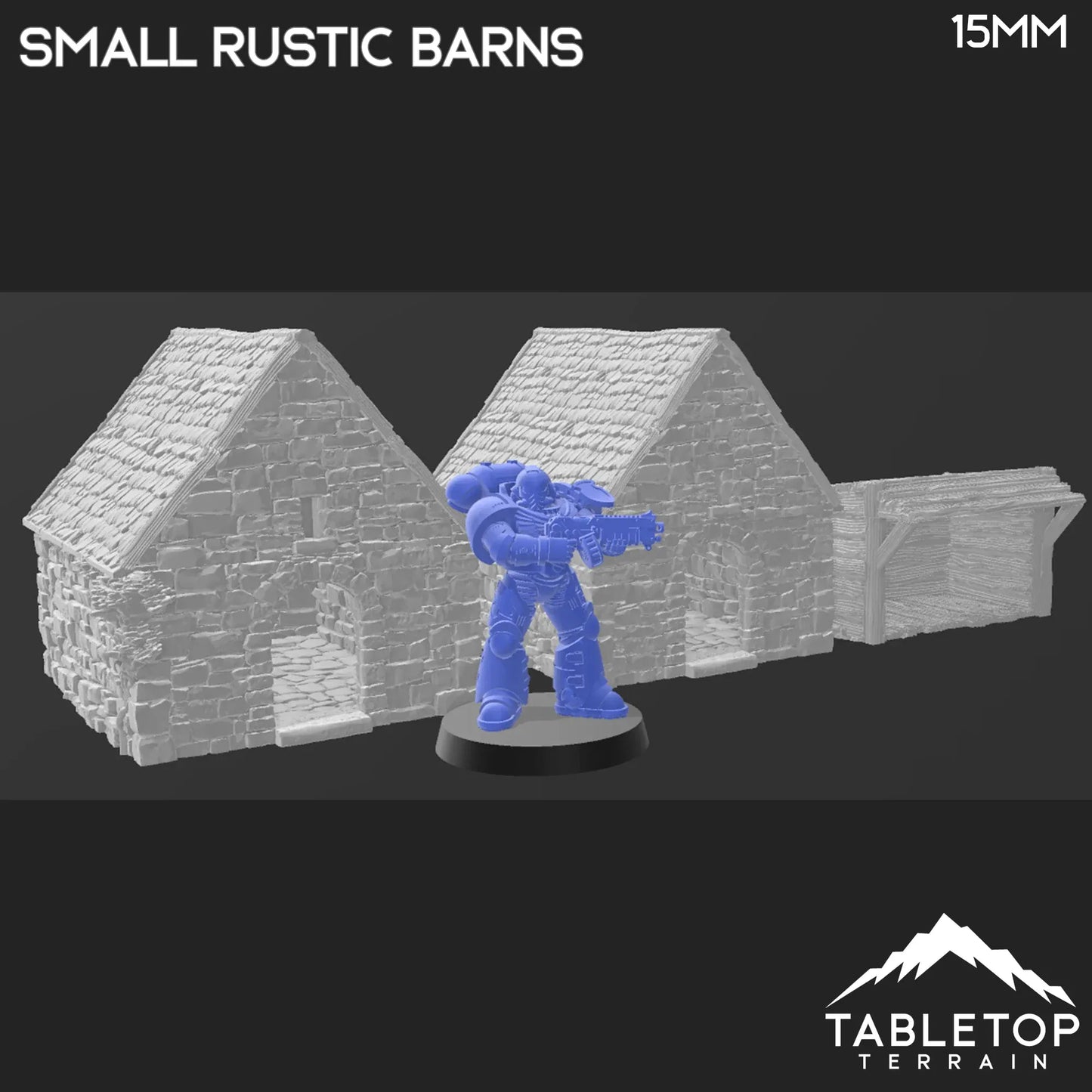 Small Rustic Barns - Country & King - Fantasy Historical Building