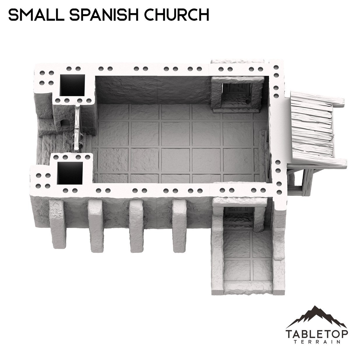 Small Spanish Church - Old Wild Western Rush