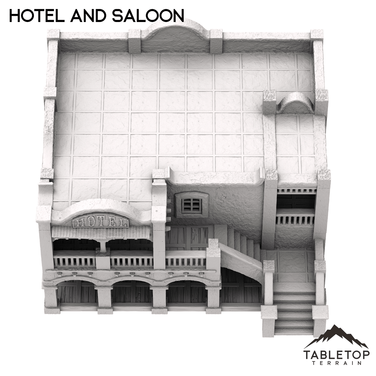 Spanish Style Hotel and Saloon - Old Wild Western Rush