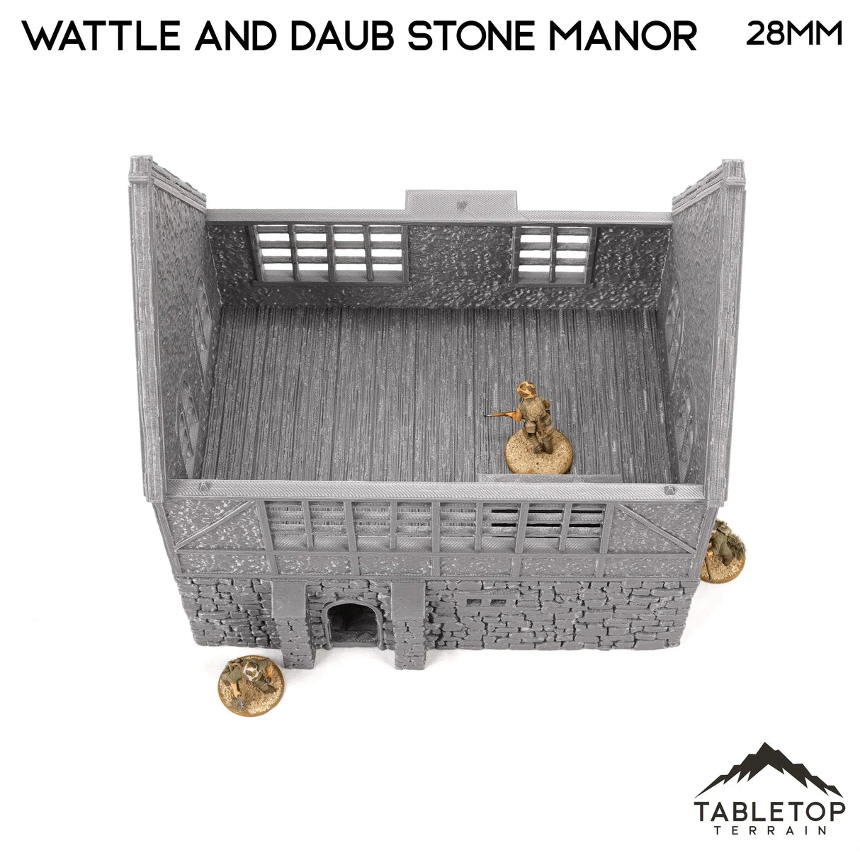 Wattle and Daub Stone Manor - Country & King - Fantasy Historical Building