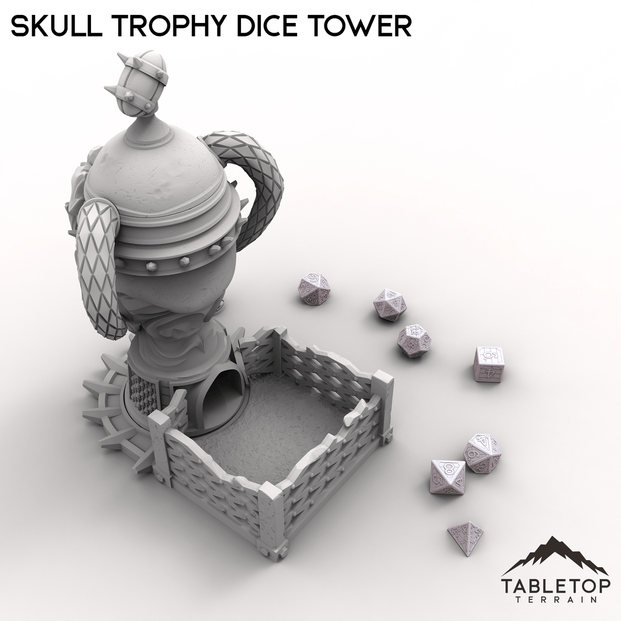 Skull Trophy Dice Tower