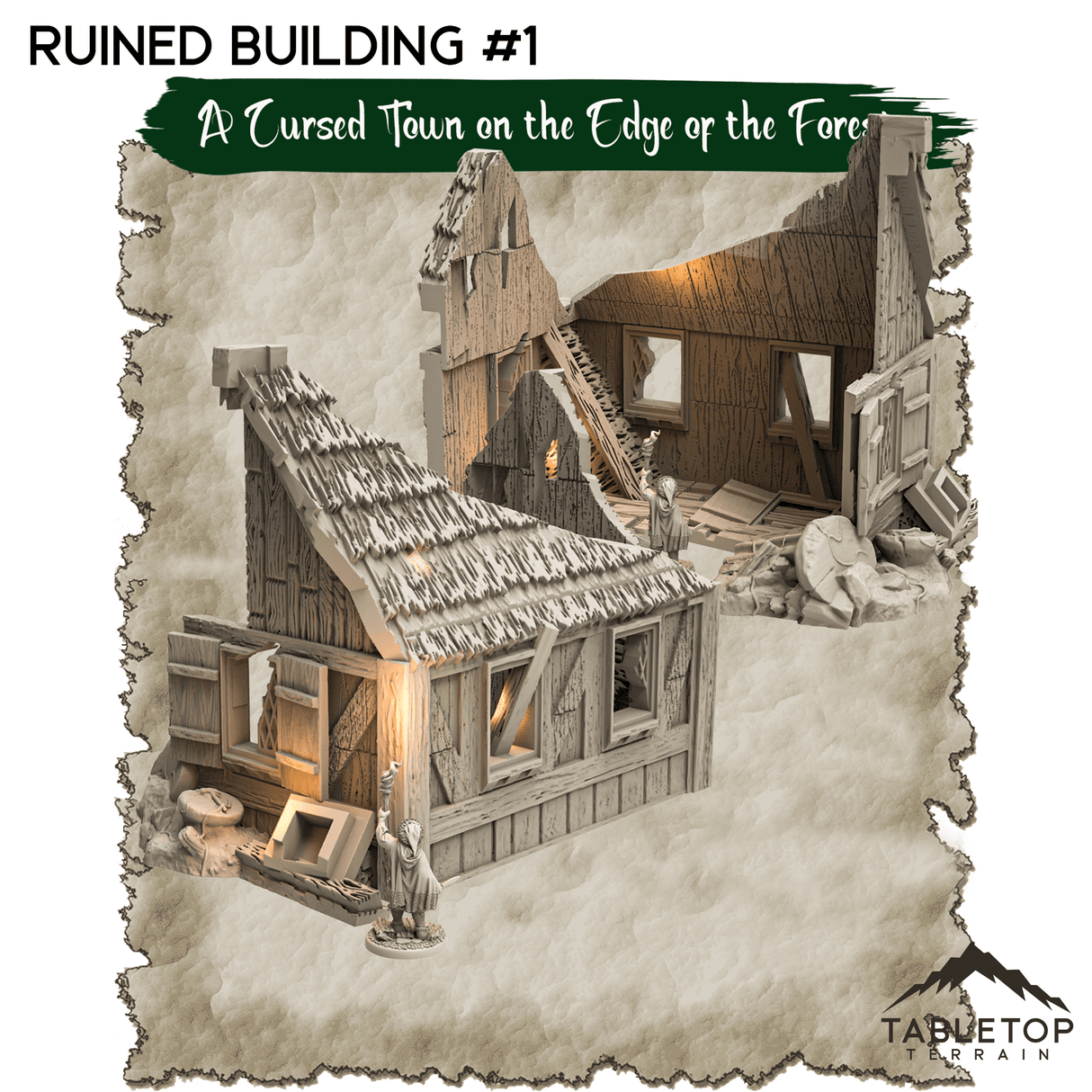 A Cursed Town on the Edge of the Forest - Thematic Dungeon Terrain